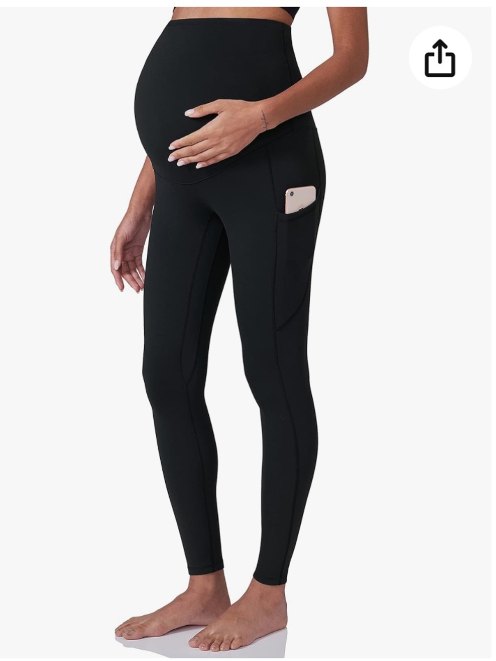 New Without Tags Poshdivah Maternity Workout leggings with side pockets